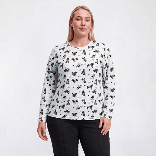 Plus Size Hasting & Smith Long Sleeve Dog & Bone Tee alternate view